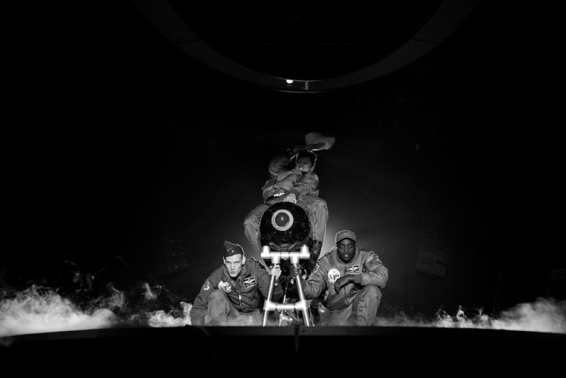 Secret Cinema Dr Strangelove - Hanson Leatherby, Will Cooper, Al Overdrive, Camilla Greenwell34