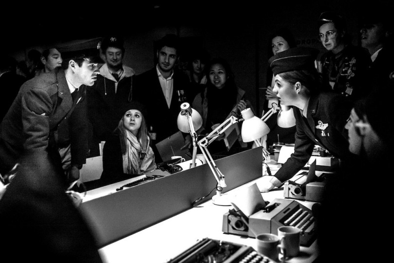 Secret Cinema Dr Strangelove - Hanson Leatherby, Will Cooper, Al Overdrive, Camilla Greenwell6
