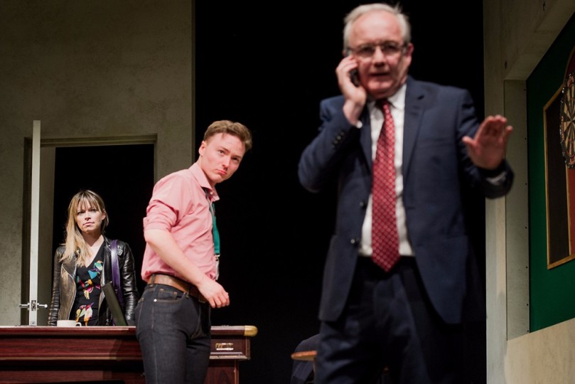 A View from Islington North - Out of Joint - Arts Theatre - 18 May 20165 Political Satires by Alistair Beaton, Caryl Churchill, David Hare, Mark Ravenhill and Stella FeehilyDirector - Max Stafford-ClarkSet Designer - Tim ShorthallLighting Designer -