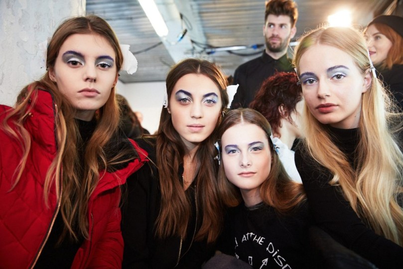 LFW AW17 - Central Saint Martin backstage - Ambra Vernuccio - The Upcoming - 03
