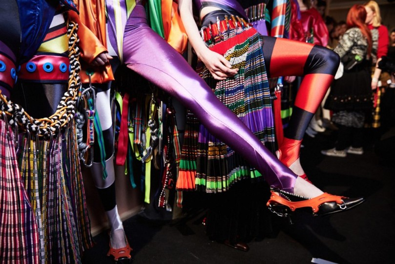 LFW AW17 - Central Saint Martin backstage - Ambra Vernuccio - The Upcoming - 15