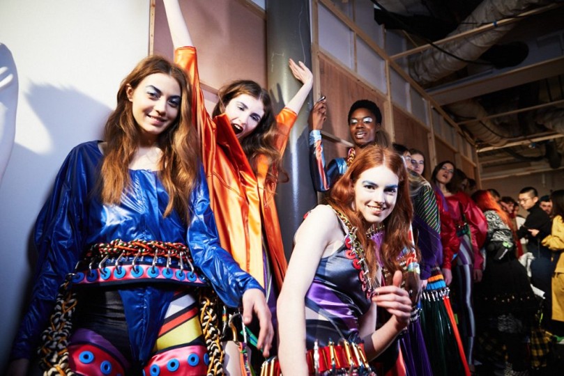 LFW AW17 - Central Saint Martin backstage - Ambra Vernuccio - The Upcoming - 16