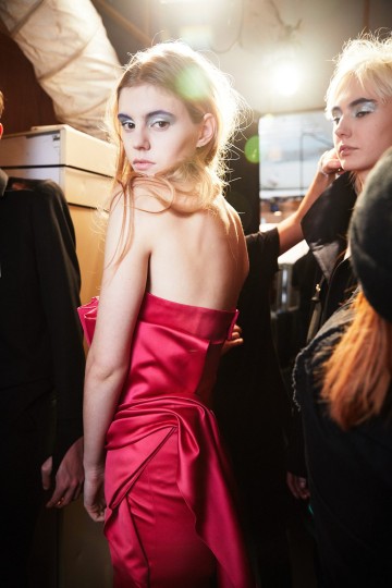 LFW AW17 - Central Saint Martin backstage - Ambra Vernuccio - The Upcoming - 18