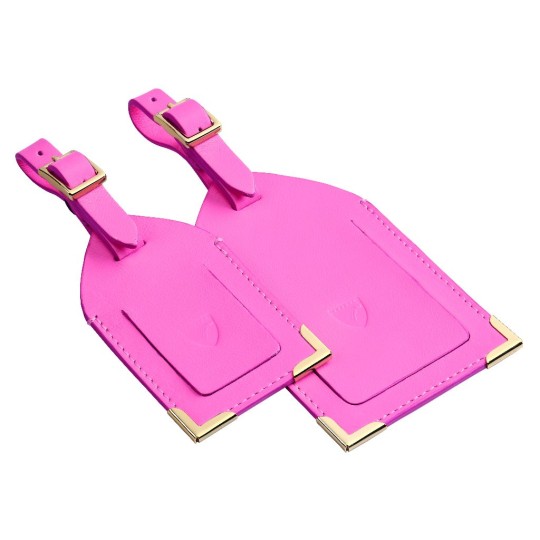 Luggage Tags in Blossom, £40 (set of 2), Aspinal of London