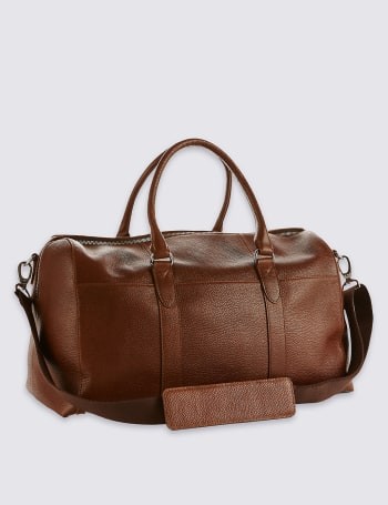 Leather Holdall, £99, Marks & Spencer