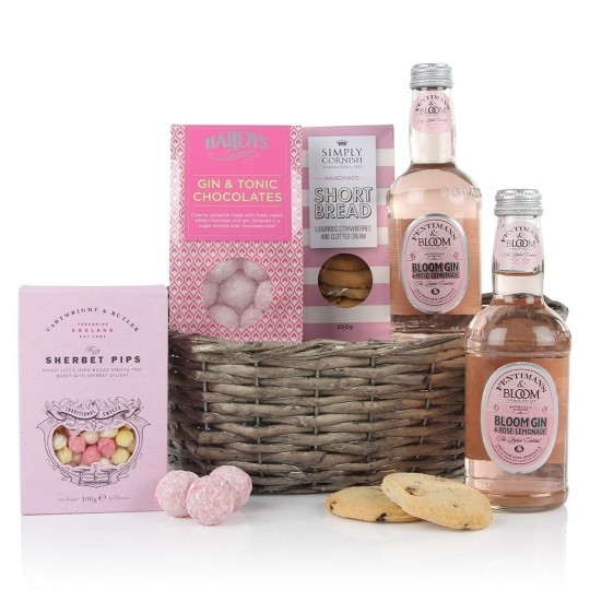 The Pink Gin & Treats Hamper, £34.99, Virginia Hayward