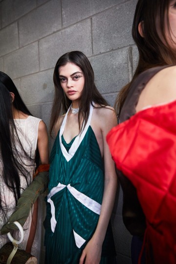 LFW AW19 - Central Saint Martins MA backstage - Ambra Vernuccio - The Upcoming-10