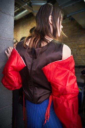 LFW AW19 - Central Saint Martins MA backstage - Ambra Vernuccio - The Upcoming-11