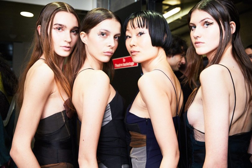 LFW AW19 - Central Saint Martins MA backstage - Ambra Vernuccio - The Upcoming-6