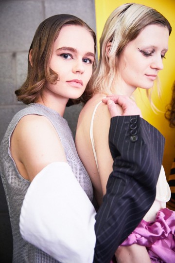 LFW AW19 - Central Saint Martins MA backstage - Ambra Vernuccio - The Upcoming-9