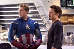 Captain America and Tony Stark are part of the Avengers Assemble.