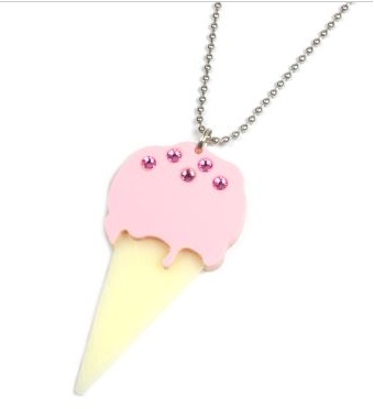 Plastic Bat ice cream necklace