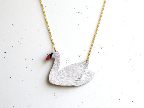 swan necklace