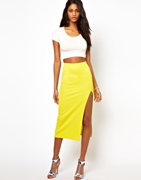 textured midi skirt asos