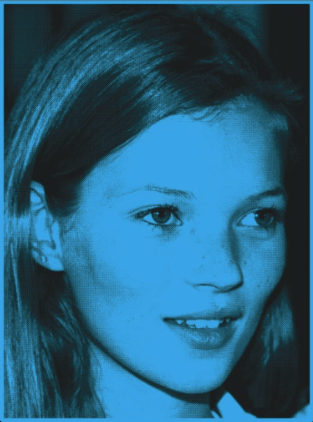 Kate Moss blue