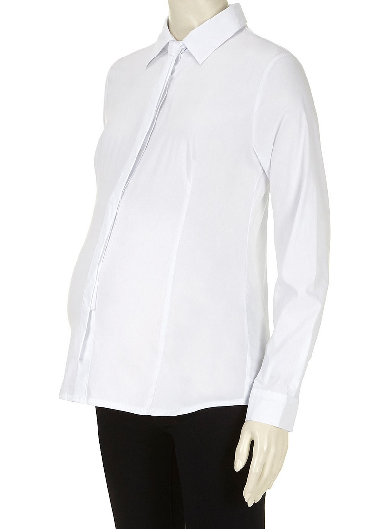 Dorothy Perkins Mamalicious Maternity White Shirt