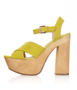 Lilli platform sandals in yellow from Topshop