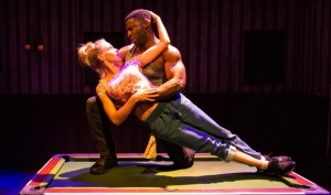 Othello image of Mark Ebulue and Kirsty Oswald