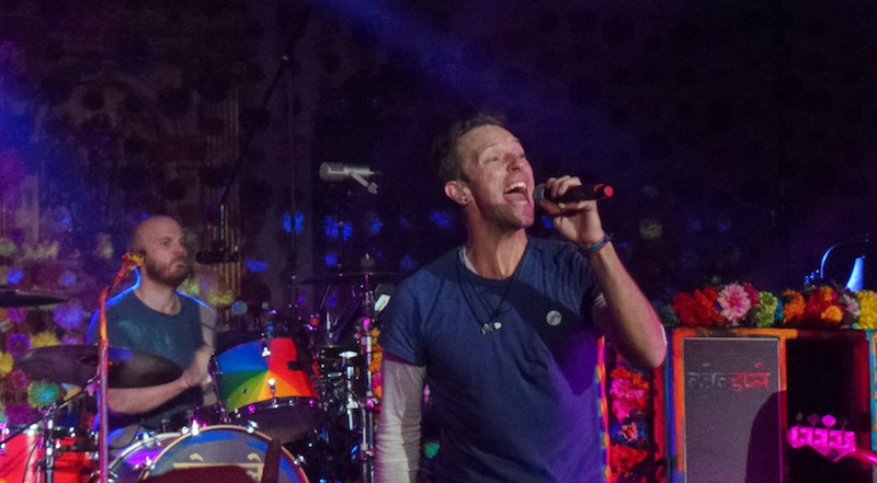 Coldplay at St John-at-Hackney Church performing live