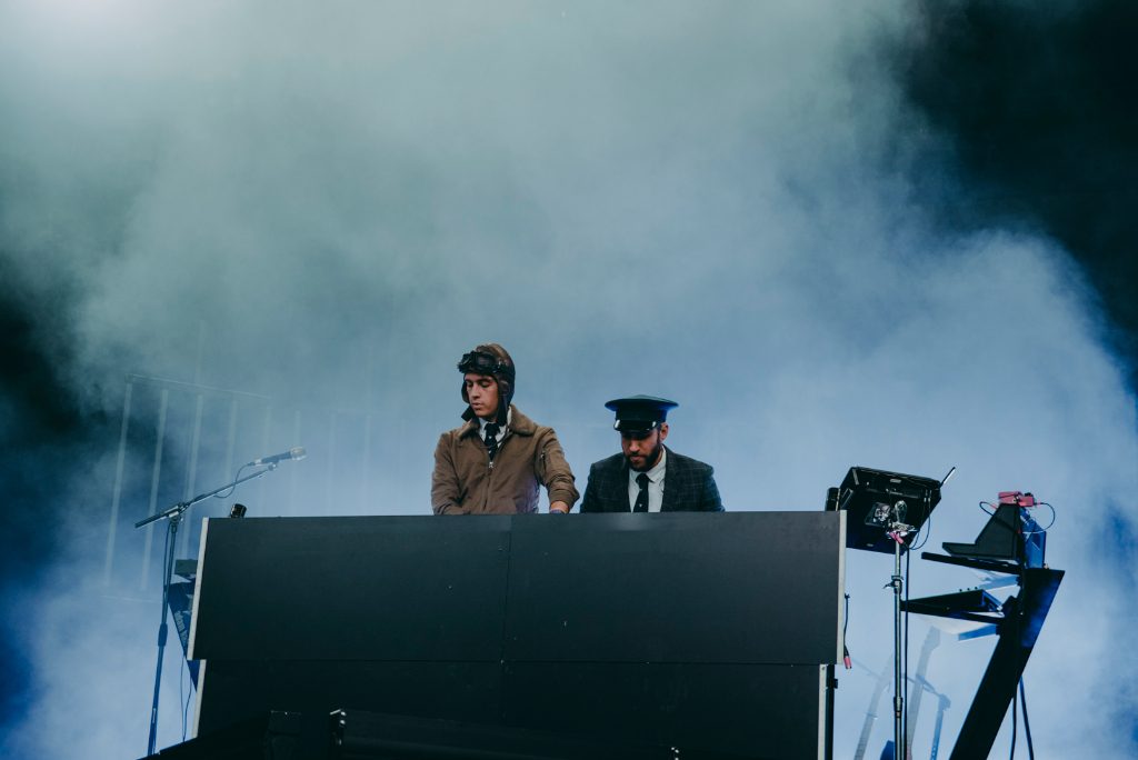 Flight Facilities at Somerset House performing live