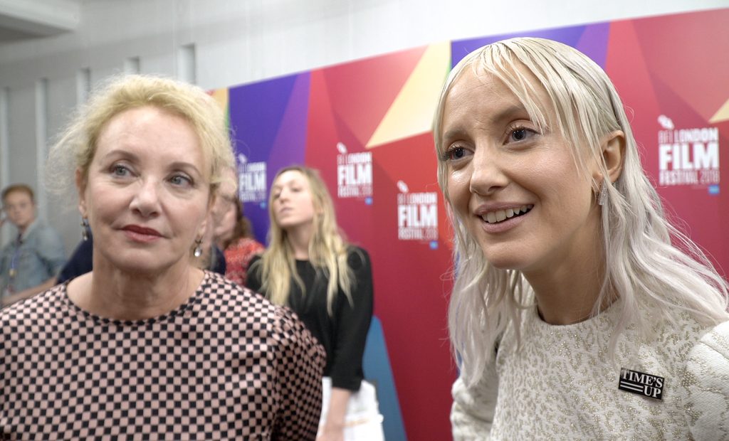Nancy premiere: On the red carpet with Andrea Riseborough, Christina Coe, J Smith-Cameron and producers at London Film Festival 2018