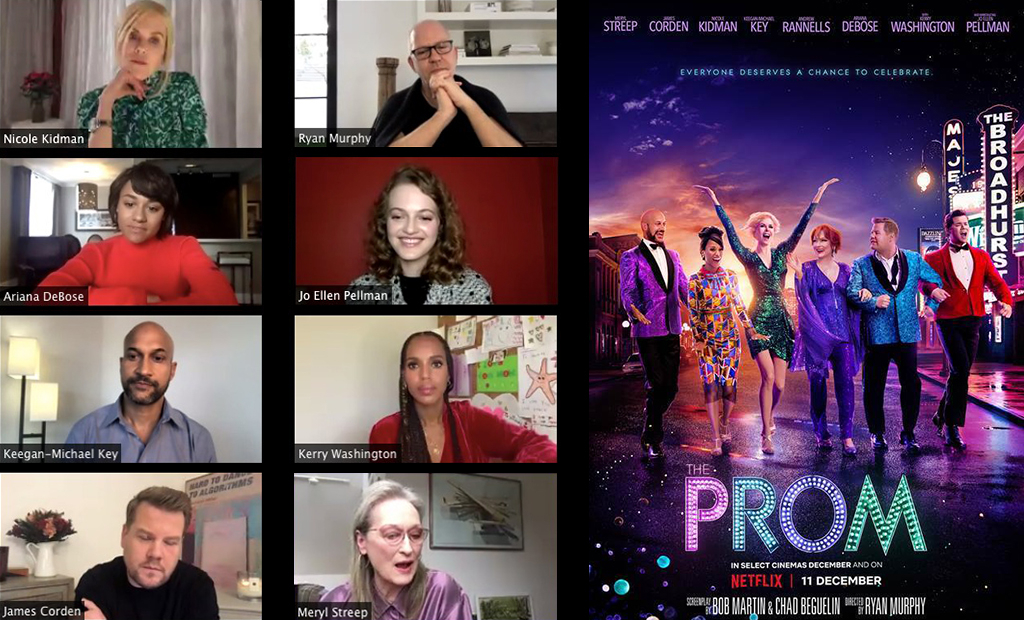 The Prom: A Zoom chat with Meryl Streep, Nicole Kidman, Kerry Washington, James Corden and Ryan Murphy
