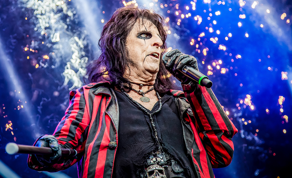 Alice Cooper at the O2 Arena performing live