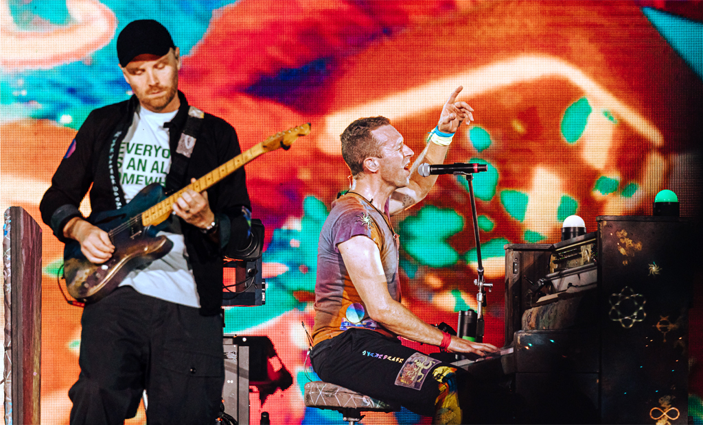 Coldplay at Wembley Stadium: “A night that will be remembered by 80,000 people for years to come” performing live