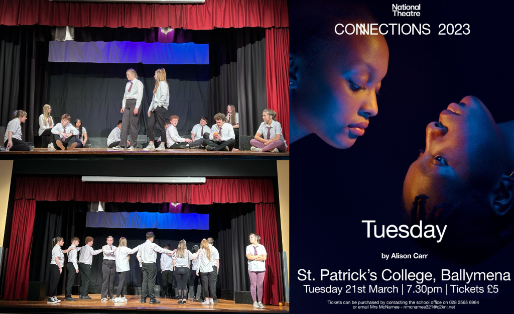 “Being kinder and more accepting – hopefully that’s what they would take into the future”: Sarah Irvine and Nicola McNamee on Tuesday at the Lyric Theatre Belfast for NT Connections