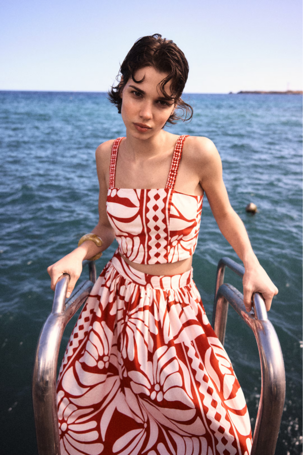 Red H&M Crop top