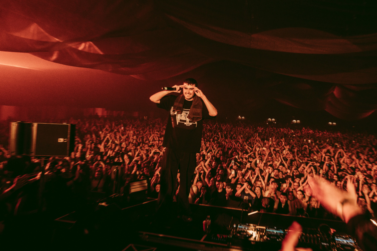 Fred Again at Alexandra Palace performing live