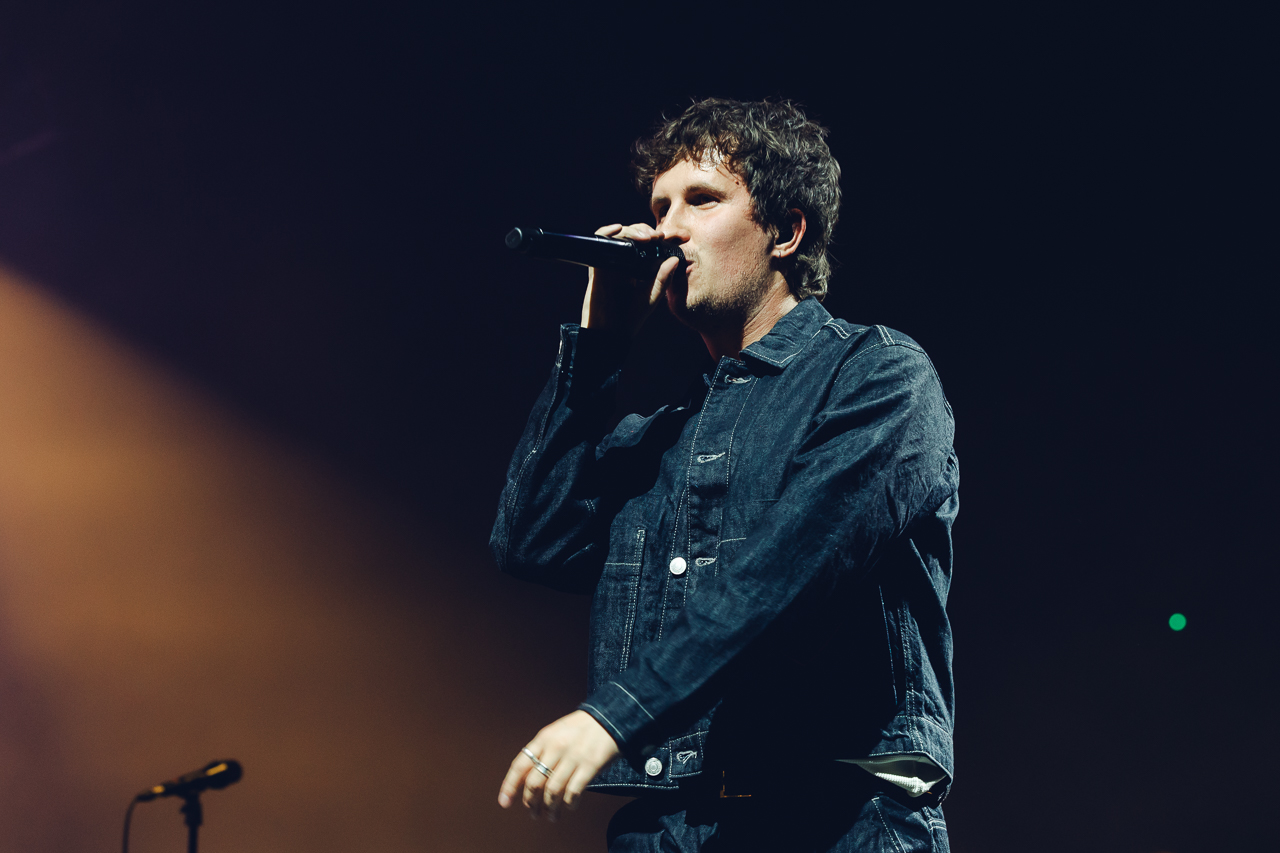 Arthur Hill at Wembley Arena performing live