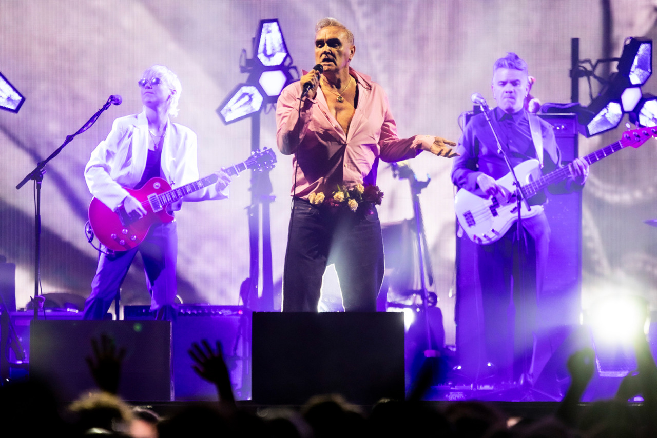 Morrissey at the O2 Arena performing live