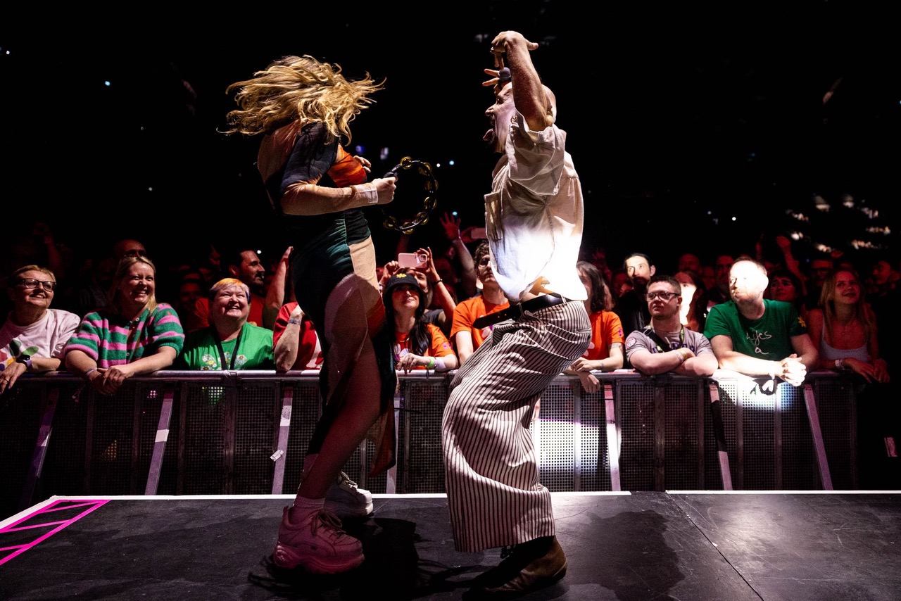 James at the O2 Arena performing live