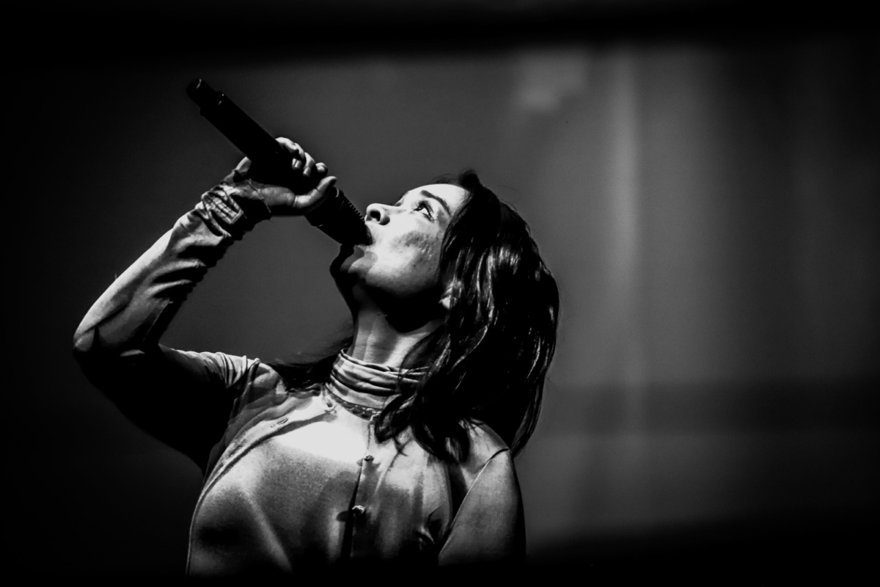 Mitski at the Royal Albert Hall performing live