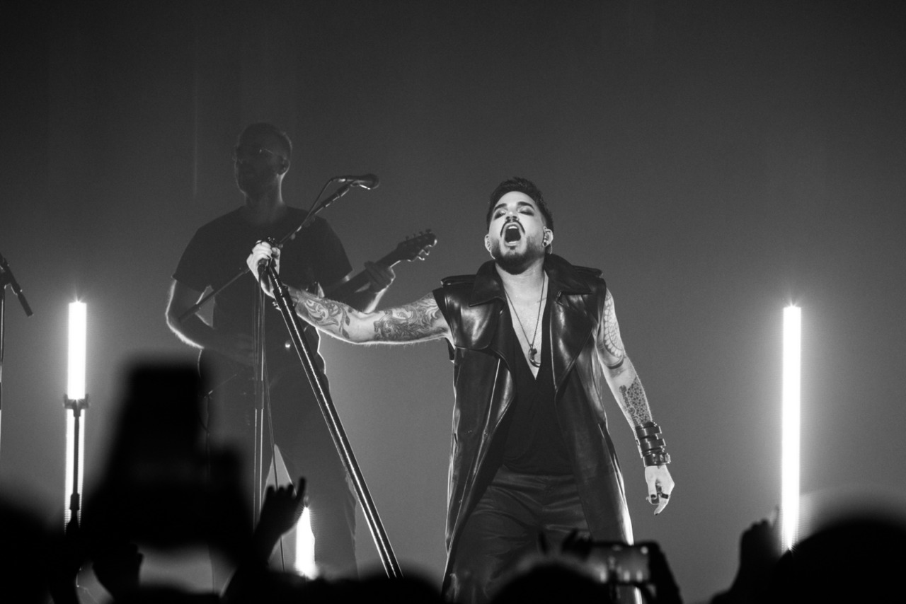 Adam Lambert at Roundhouse performing live