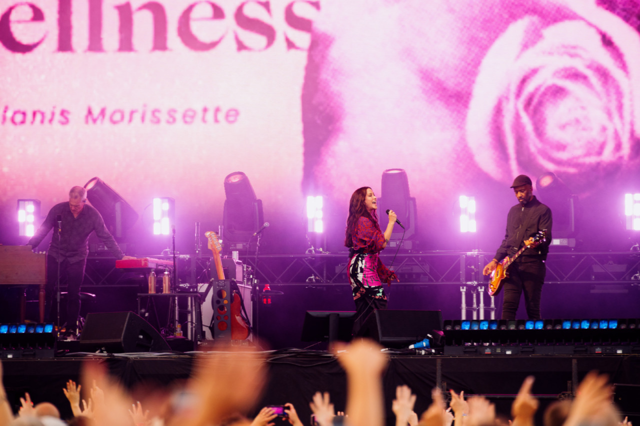Alanis Morisette at Crystal Palace Park performing live