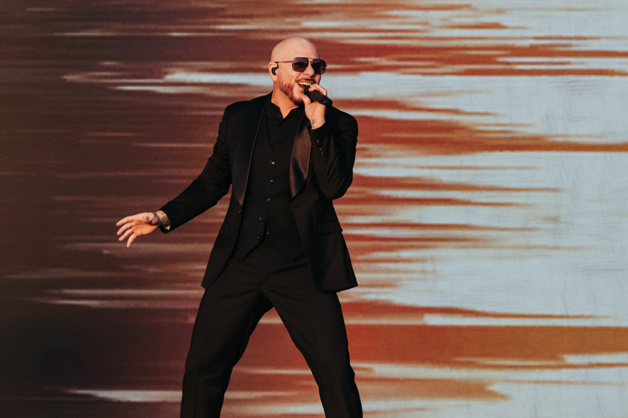 Pitbull at BST Hyde Park performing live