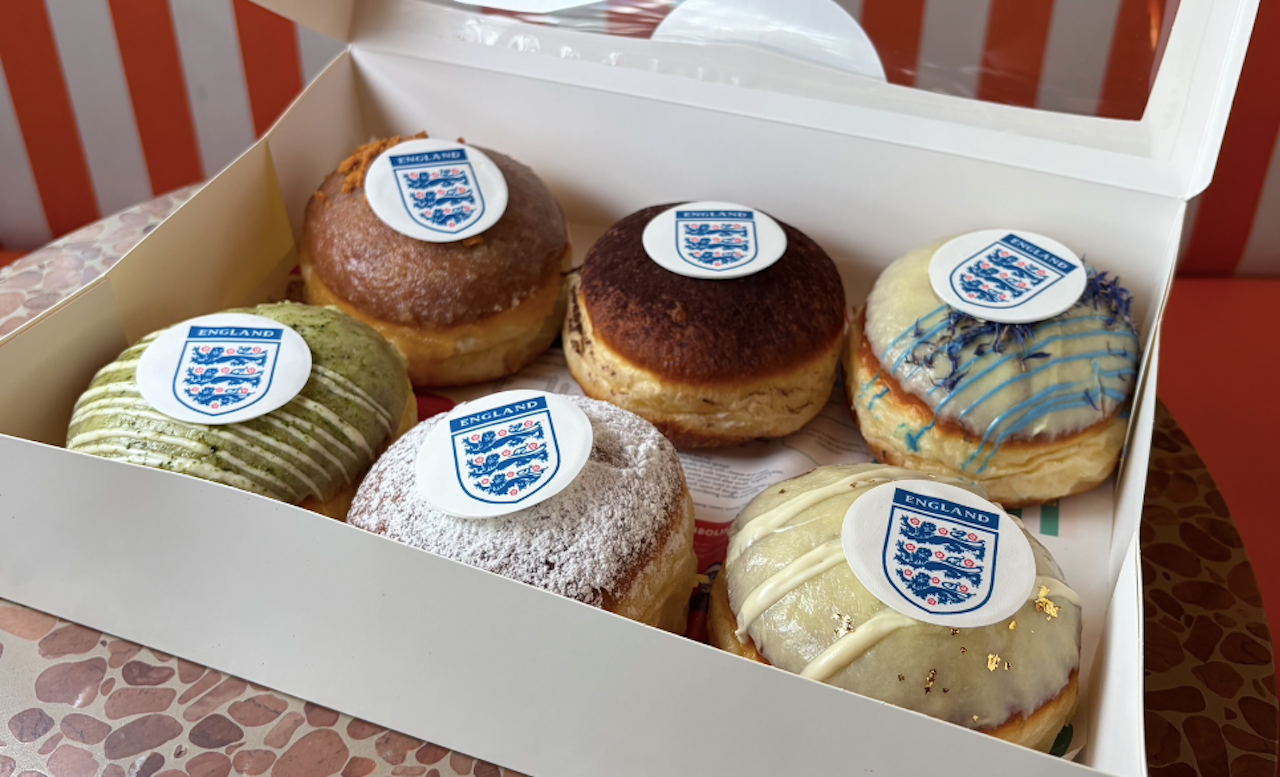 London bakery launches Three Lions doughnuts ahead of football quarter-final tomorrow