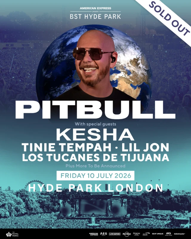 Pitbull at BST Hyde Park