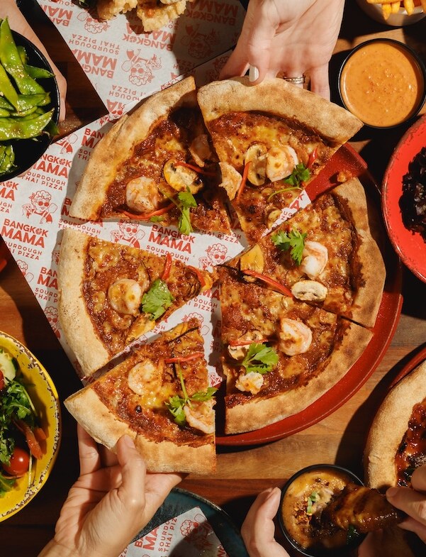 Thai Square debuts Bangkok Mama Thai sourdough pizza concept in City of London