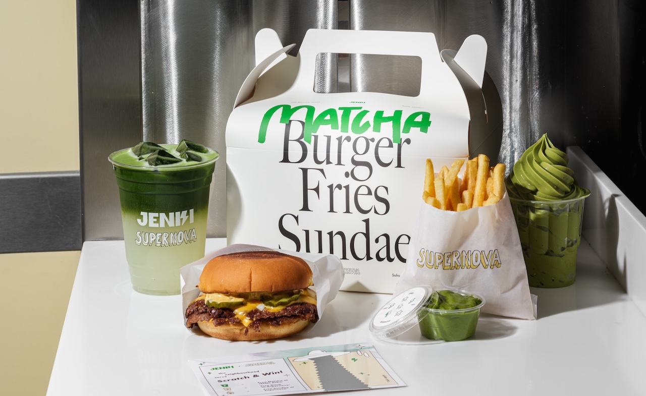 Jenki whisks up matcha burger box with Supernova ahead of Soho bar launch