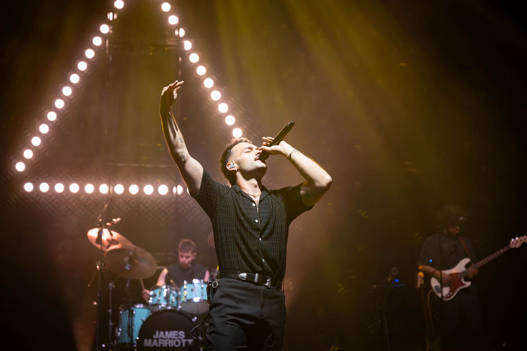 James Marriott at Brixton Academy performing live