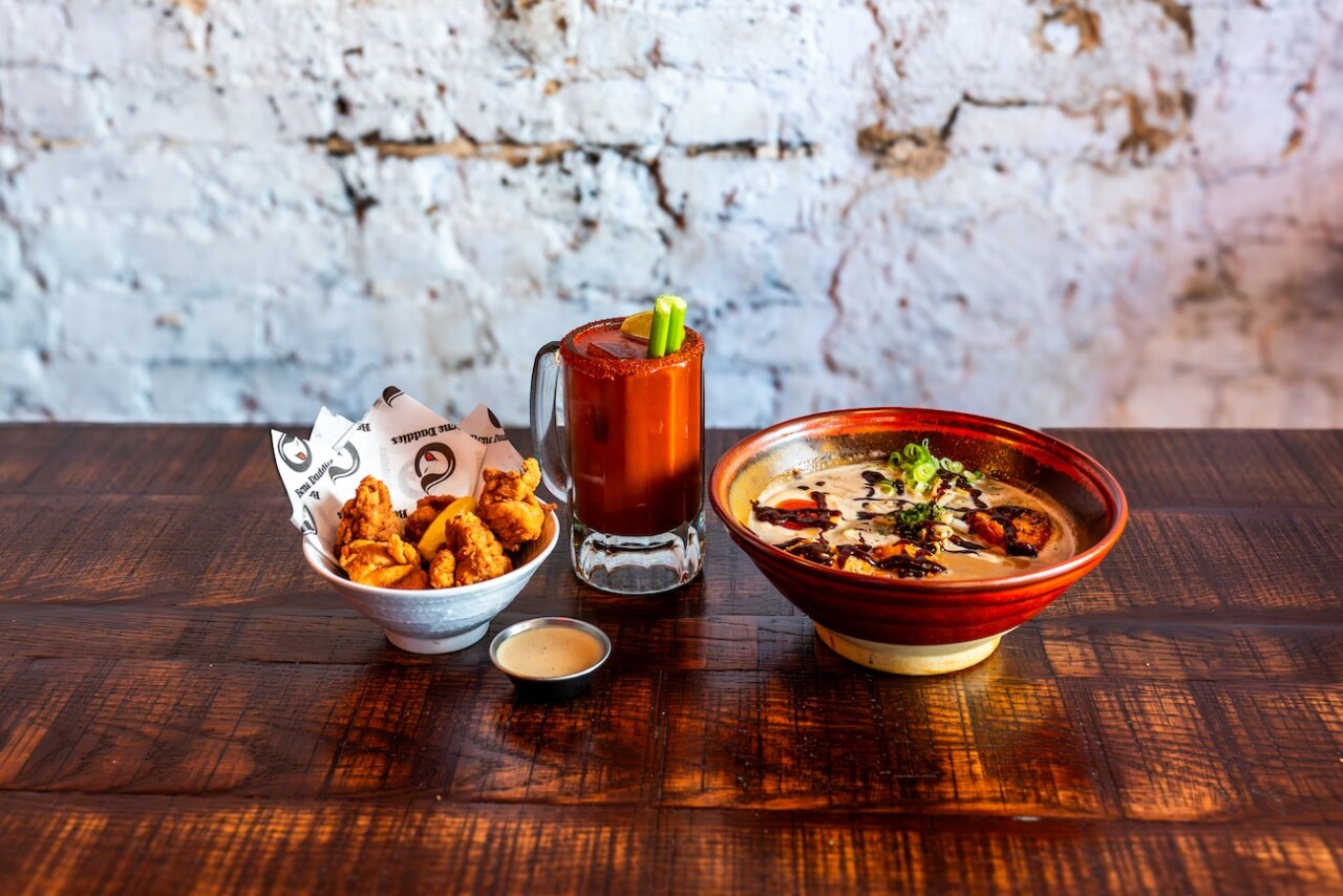 Bone Daddies and Bloody pair Breakfast Ramen with Japanese-style Bloody Mary