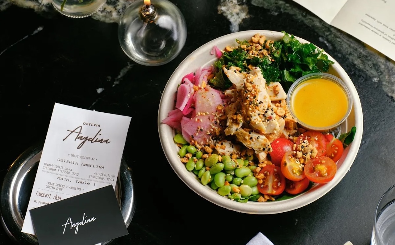 Urban Greens teams up with Dalston restaurant Angelina to create Italian-Japanese salad for October