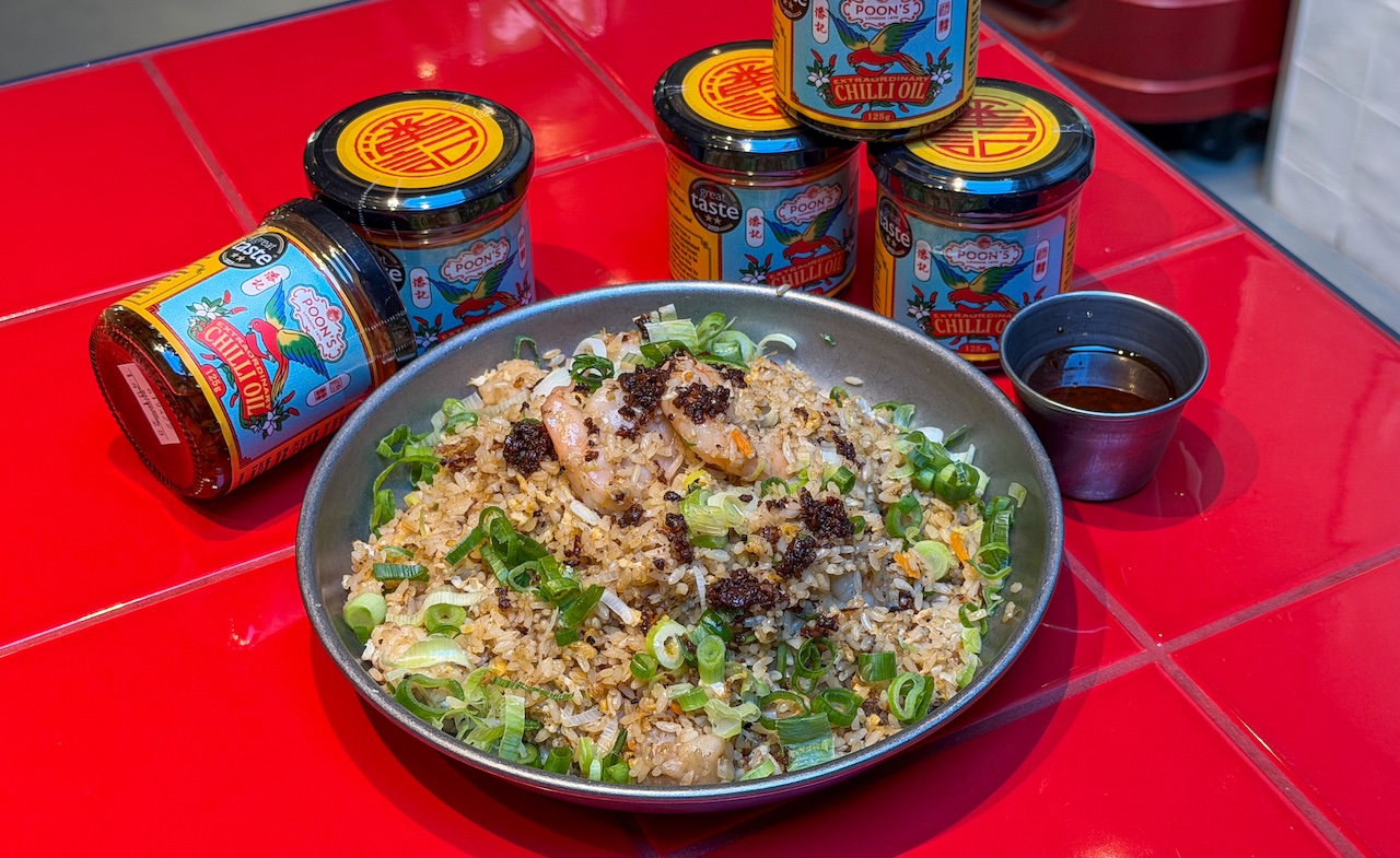 Adoh! in Covent Garden adds Poon’s chilli oil to seafood fried rice for month-long collaboration