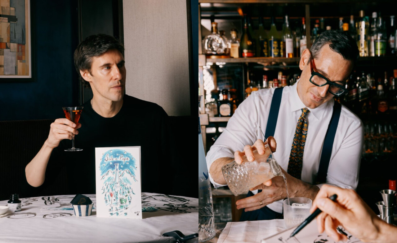 Sale e Pepe launches two festive cocktails with illustrations by Clym Evernden